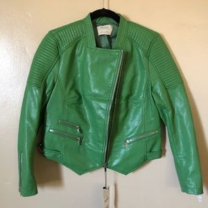 ZARA Faux Leather Moto Jacket